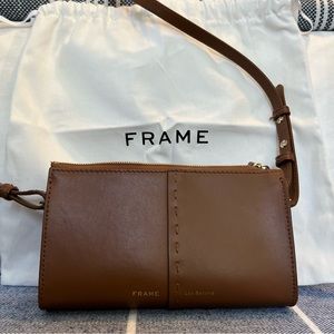 Frame Les Second Crossbody Wallet Leather- Tobacco